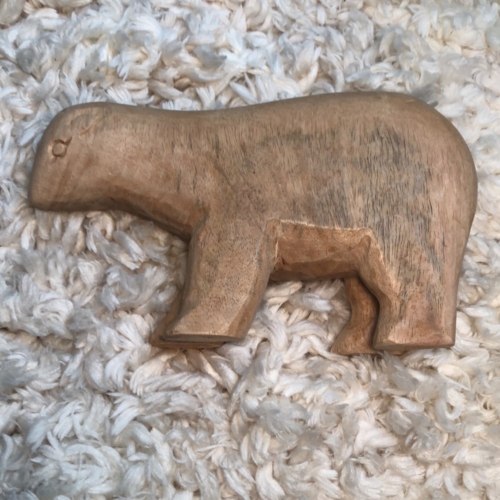 HAND-CARVED BEARS | Wooden Carved Pair of Bears - Picture 5 of 8